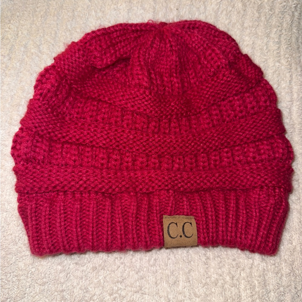 C.C Ribbed Kit Solid Color Beanie - Picture 3 of 5